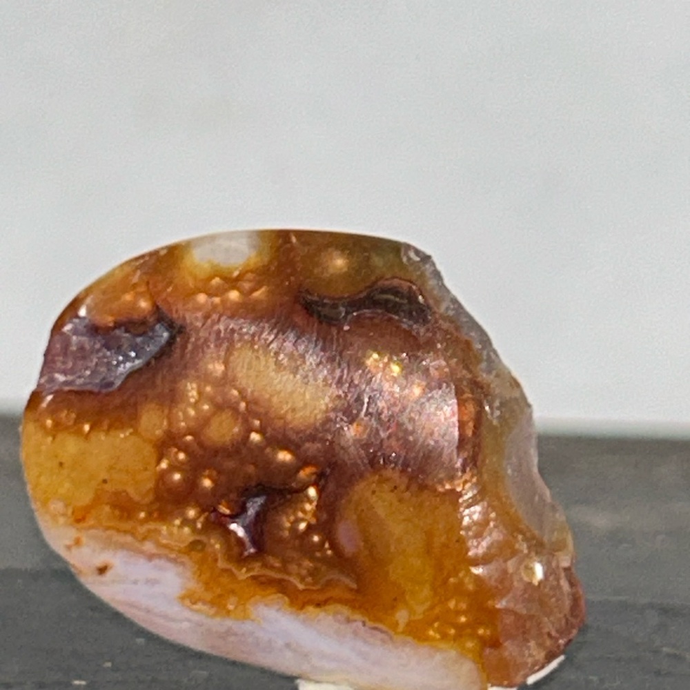 Polished Fire Opal agate Stone